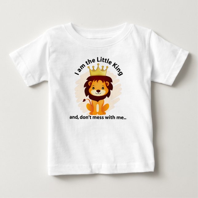 King-Löwe-Babyfeine Baby T-shirt (Vorderseite)