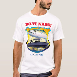 King Mackerel fischen bei Sonnenuntergang T - Shir T-Shirt