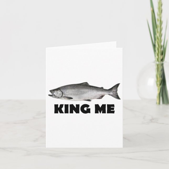 King Me Lmon Fischen Karte (Vorderseite)