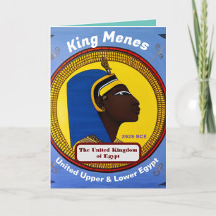 King Menes Dankeskarte