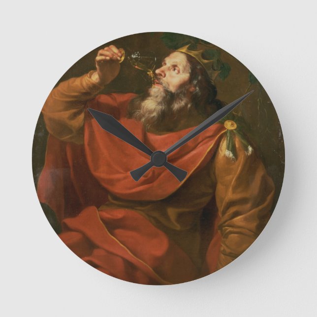 King Midas Runde Wanduhr (Vorderseite)