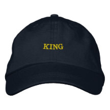 KING Name Navy Verstellbare Mützen-Style Führung