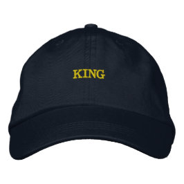 KING Name Printed Handsome Haaraccessoires-Hat Bestickte Baseballkappe