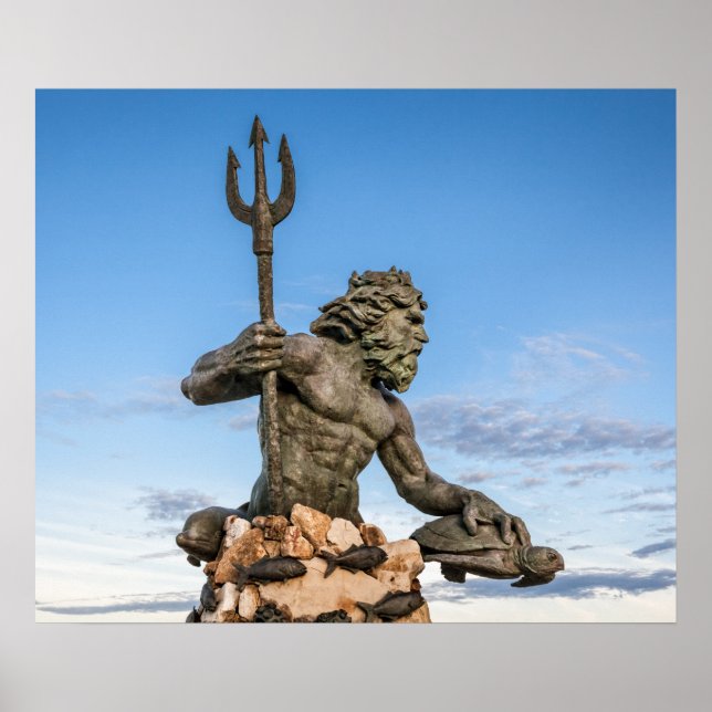King Neptune Statue Poster (Vorne)