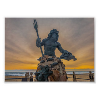 King Neptune Virginia Beach à Sunrise Photo Imprim