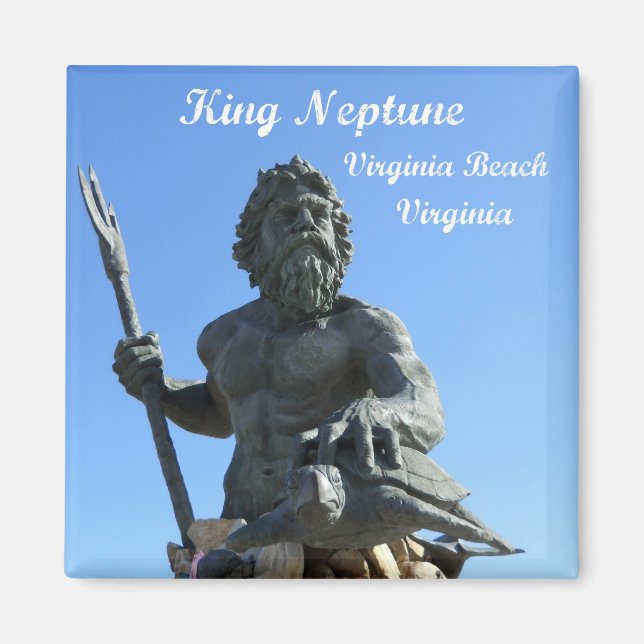 King Neptune, Virginia Beach, Virginia Magnet (Vorne)