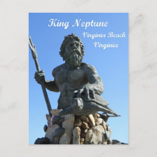 King Neptune, Virginia Beach, Virginia Postkarte