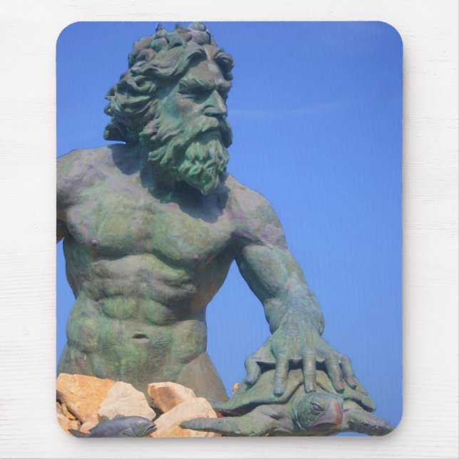 King Neptune von Shirley Taylor Mousepad (Vorne)