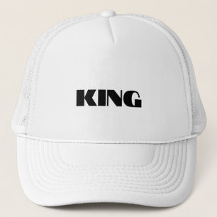 KING Nom du texte Personnalisé Casquettes personna
