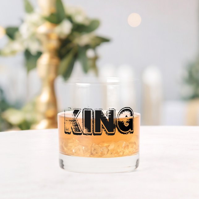 KING Number One Letters Whiskyglas (Insitu (Hochzeit))