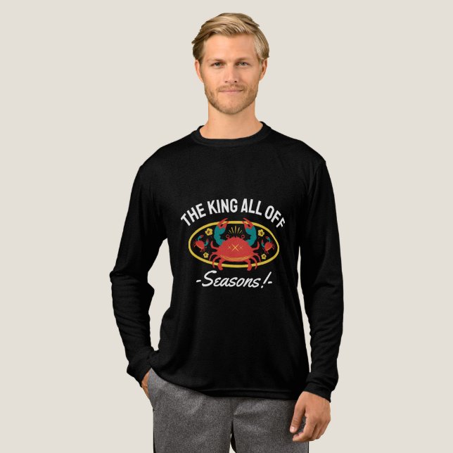 King of all seasons  Tri-Blend shirt (Volle Vorderseite)