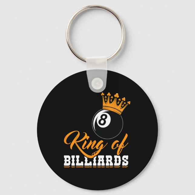 King of Billiards Aight Ll Crown Schlüsselanhänger (Vorderseite)