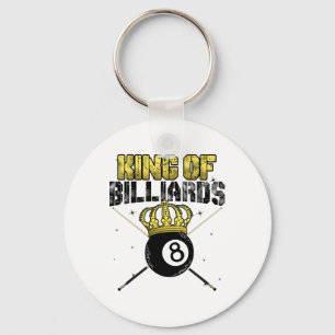 King of Billiards Pool Queue Snooker Billiard-Spie Schlüsselanhänger