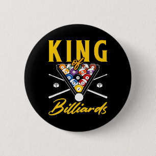 King of Billiards Pool Snooker Billard Racker Cue Button