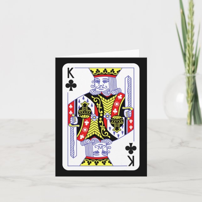 King of Clubs spielen Karten Halloween Kostümdecke (Vorderseite)