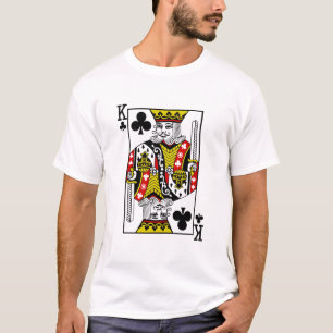 King of Clubs Spielkarten T-Shirt