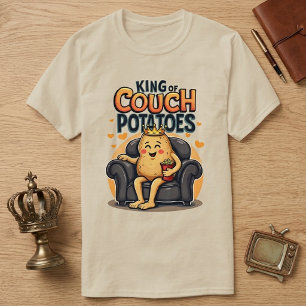 King of Couch Potato - Funny Lazy Potato T-Shirt