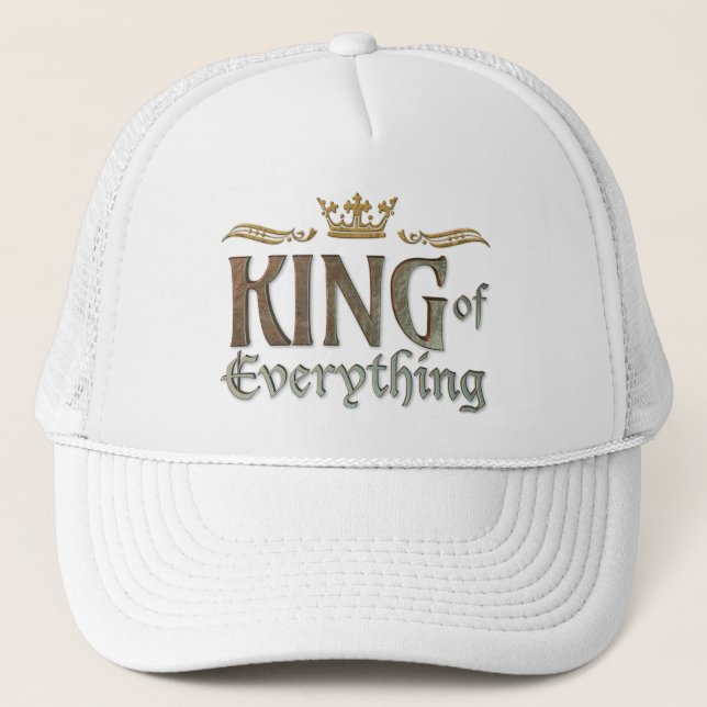 KING of Everything - Grand Medieval Royal Crown Truckerkappe (Vorderseite)