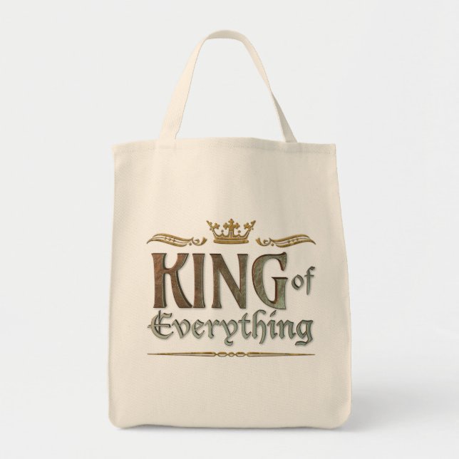 KING of Everything - Grand Medieval VATER Man Crow Tragetasche (Vorne)