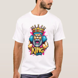 King of Gains - T-shirt d'entraînement de gym pour