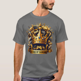 King of Gaming Royal Throne Crown Design T-Shirt