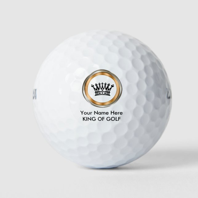 King of Golf Monogram Golfball (Vorderseite)