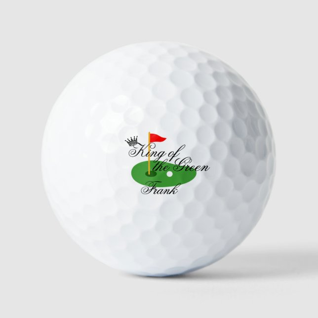 King of Golf Personalisiert Vater Mama Golf Balls  Golfball (Vorderseite)