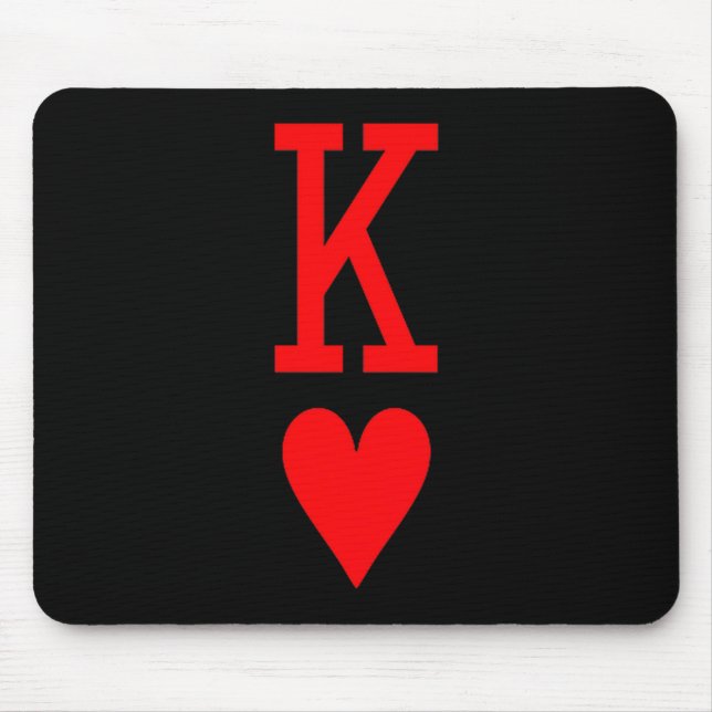 King Of Hearts And Queen Of Hearts Couples Matchin Mousepad (Vorne)