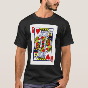King of Hearts aus dem traditionellen Kartenspiel T-Shirt