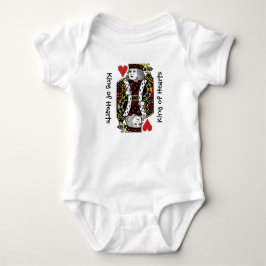 King of Hearts Design Baby Clothing Strampler