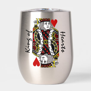 King of Hearts Design Vin thermique Tumbler