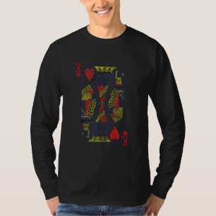 King of Hearts Kartenspiel Kostüme Poker Not T-Shirt