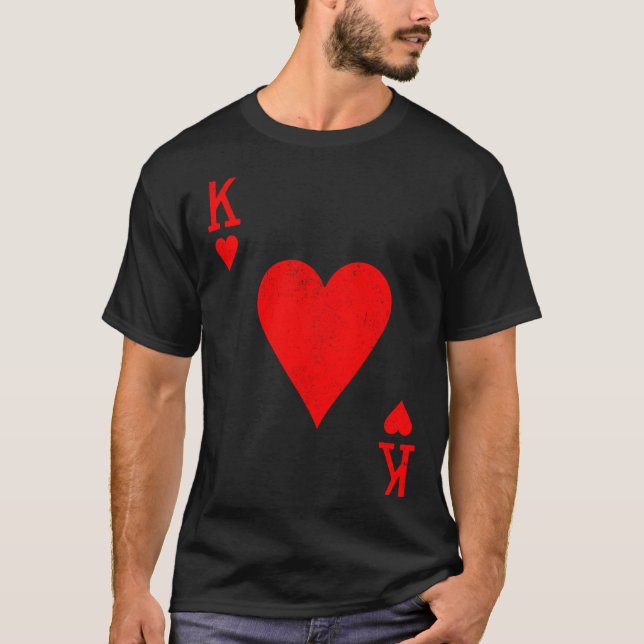 King Of Hearts Matching Couple Saint Valentine's D T-Shirt (Vorderseite)