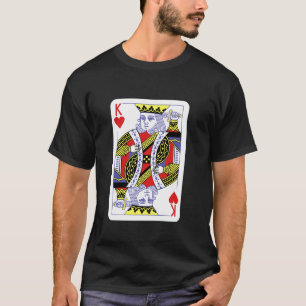 King of Hearts spielend Karten Halloween Kostüm Ca T-Shirt