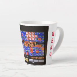 "KING of KENO" Latte Tasse mit Namen