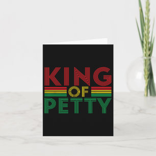 King of Petty Afrocentric American Junetee Karte