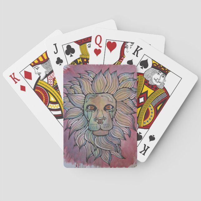 King of Pink Original Watercolour Spielkarten (Rückseite)