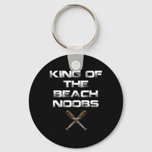 King of the Beach Noobs Video Game Shirt Schlüsselanhänger