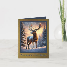 King of the Forest Holiday Card Feiertagskarte