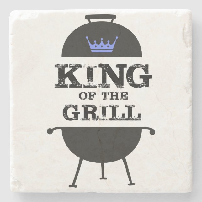 King of the Grill, Black Blue Crown Steinuntersetzer (Vorderseite)