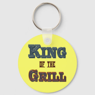 King of the Grill GRILLEN Cooking Slogan Schlüsselanhänger