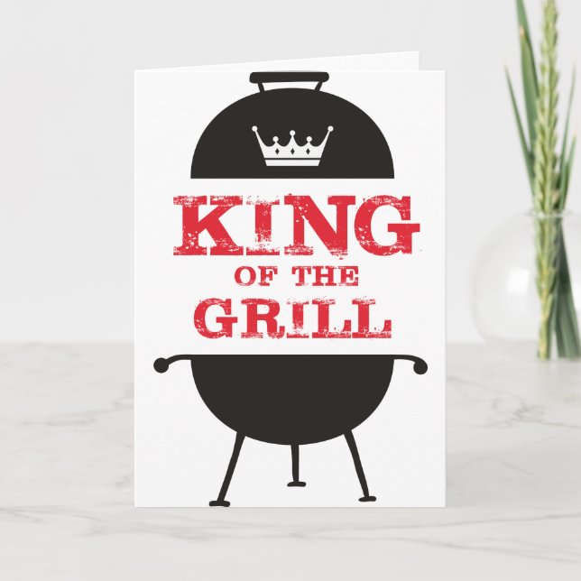 King of the Grill, Schwarz-weiß Crown Red Karte (Vorderseite)