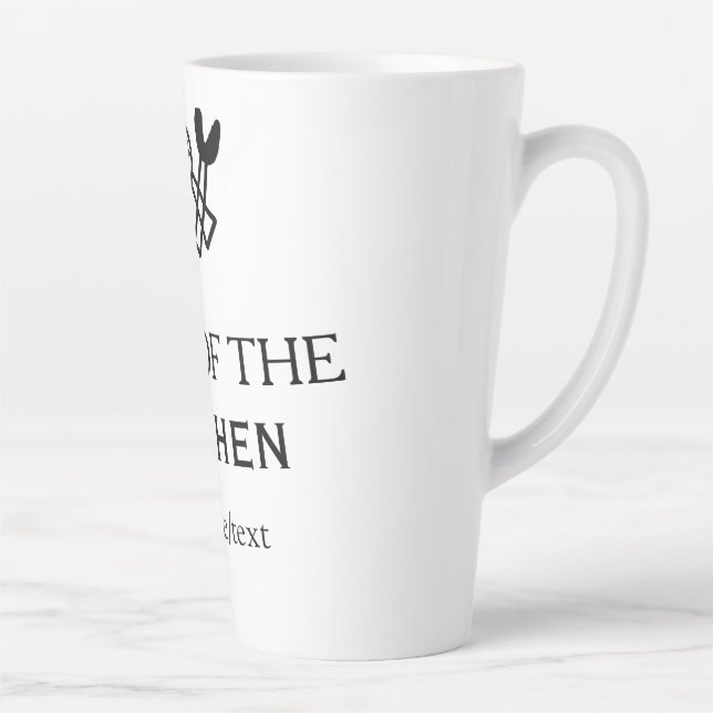 King of the kitchen chef cooking add name crown ha milchtasse (Rechts)