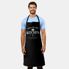King of the Kitchen Crown Feinschmecker Vater Men  Schürze