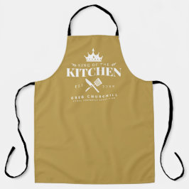 King of The Kitchen Feinschmecker Männer Personali Schürze