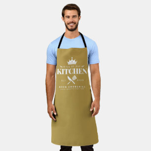 King of The Kitchen Feinschmecker Männer Personali Schürze