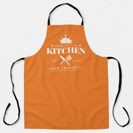 King of The Kitchen Feinschmecker Männer Personali Schürze