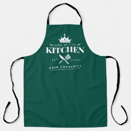 King of The Kitchen Feinschmecker Männer Personali Schürze
