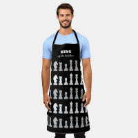 King of the Kitchen Schach Schwarz-weißes Muster A