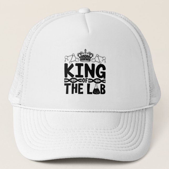 King of the Labrador Tech Science Laboratory Techn Truckerkappe (Vorderseite)